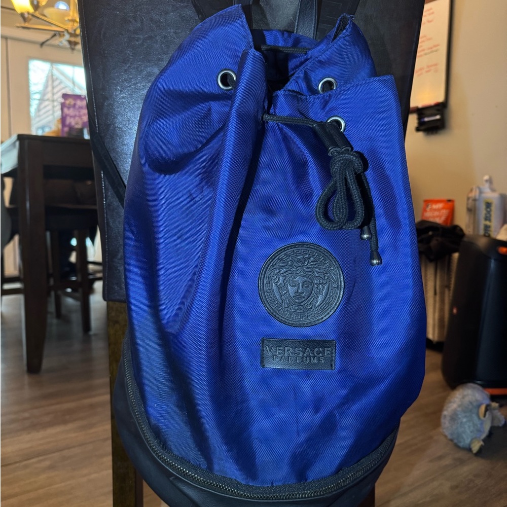 Versace Men's Royal Blue Backpack